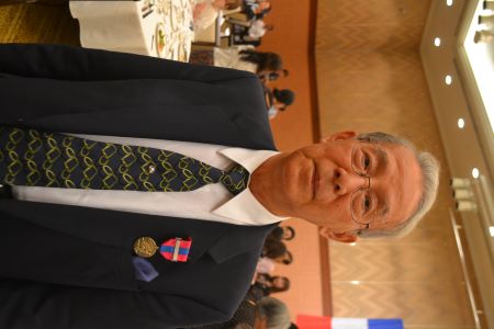 原野昇名誉教授 フランス国防メダルを授与される 広島大学